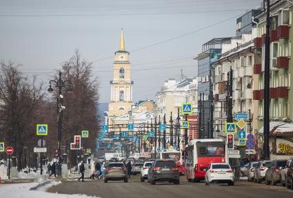 Виды центральной улицы Перми