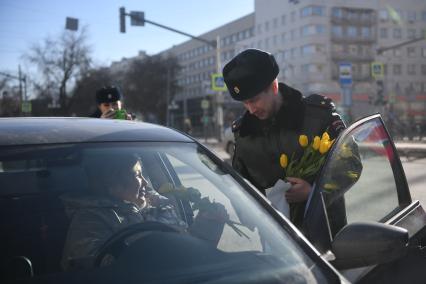 Акция ГИБДД накануне Международного женского дня