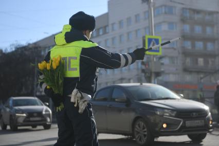 Акция ГИБДД накануне Международного женского дня