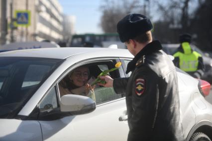 Акция ГИБДД накануне Международного женского дня