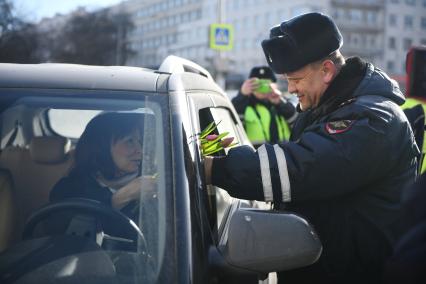 Акция ГИБДД накануне Международного женского дня