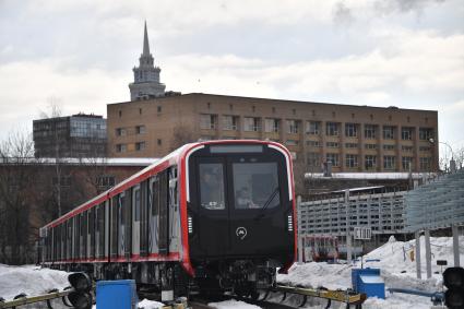 Запуск поезда `Москва-2024` на Замоскворецкой линии метро