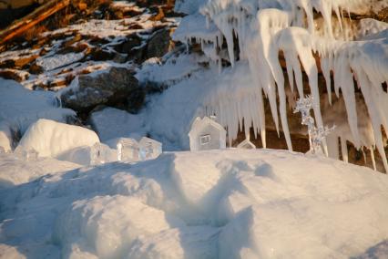 Фестиваль ледовых скульптур `Olkhon Ice Park`