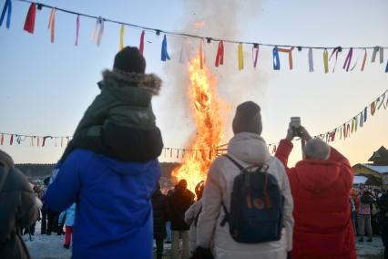 Празднование Широкой Масленицы в Свердловской области