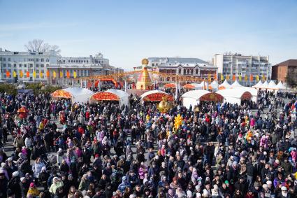 Празднование Масленицы в Самаре