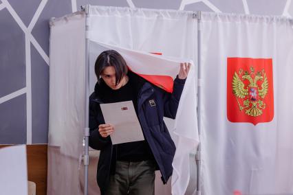 Голосование на выборах президента России в Челябинске