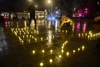 Акция ` Свеча памяти  ` в Москве