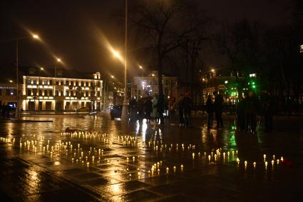 Акция ` Свеча памяти  ` в Москве