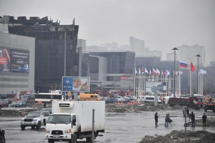 Последствия теракта в \"Крокус Сити Холле\" в Красногорске