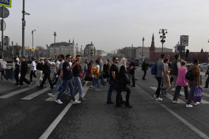 Теплая погода в Москве