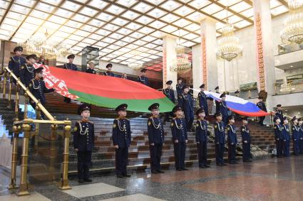 Акция ко Дню единения народов Беларуси и России в Музее Победы