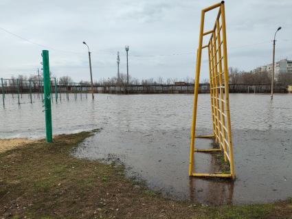 Половодье в Оренбурге . Улица Чкалова