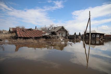 Паводок в Курганской области. Село Каминское