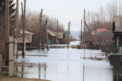 Паводок в Курганской области. Село Каминское