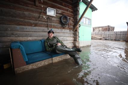 Паводок в Курганской области. Село Каминское