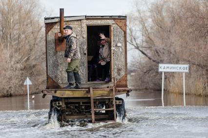 Паводок в Курганской области. Село Каминское