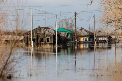 Паводок в Курганской области. Село Каминское