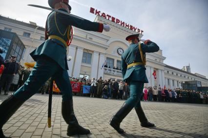 Агитационный поезд Сила в правде, в Екатеринбурге