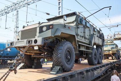 Тематический поезд Минобороны РФ \"Сила в правде\" в Перми