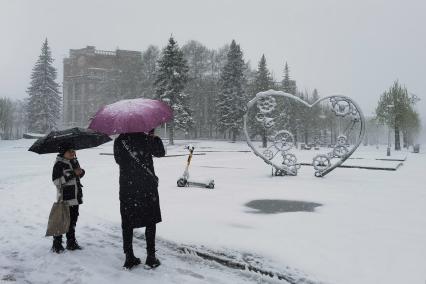 Последствия майского снегопада в Екатеринбурге