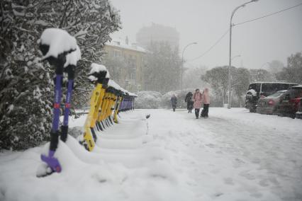 Последствия майского снегопада в Екатеринбурге