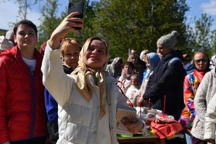 Освящение пасхальных куличей и яиц