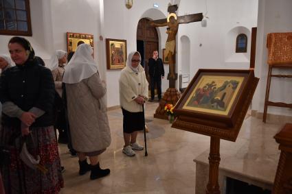 Пасхальная служба в Храме Успения Пресвятой Богородицы в Матвеевском