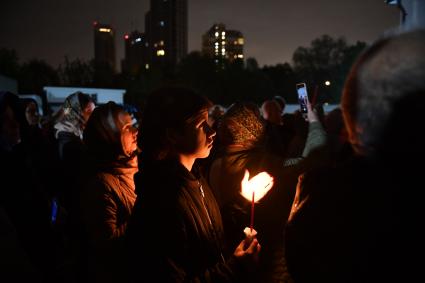 Пасхальная служба в Храме Успения Пресвятой Богородицы в Матвеевском