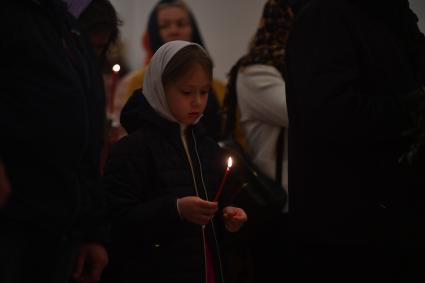 Пасхальная служба в Храме Успения Пресвятой Богородицы в Матвеевском