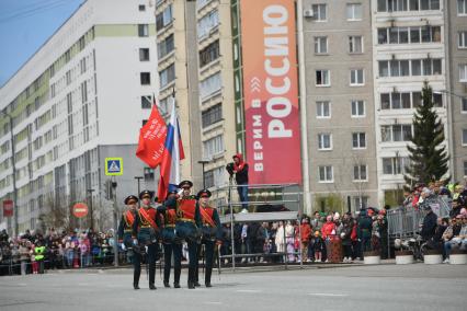 Парад исторической техники в День Победы в Свердловской области