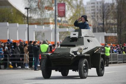 Парад исторической техники в День Победы в Свердловской области