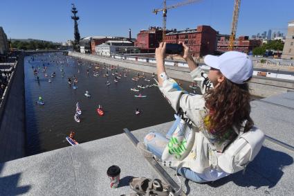 SUP-регата в рамках фестиваля \"Москва - на волне. Рыбная неделя\"