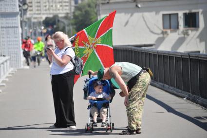 Празднование Дня пограничника в парке Горького