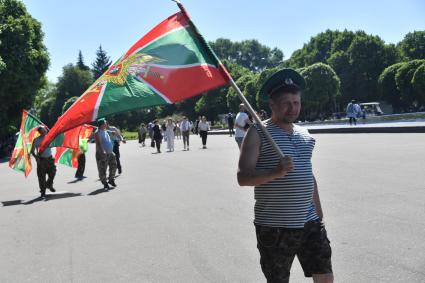 Празднование Дня пограничника в парке Горького