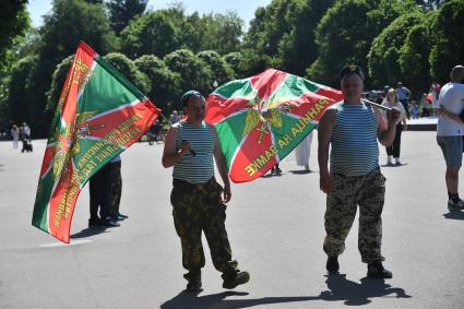 Празднование Дня пограничника в парке Горького