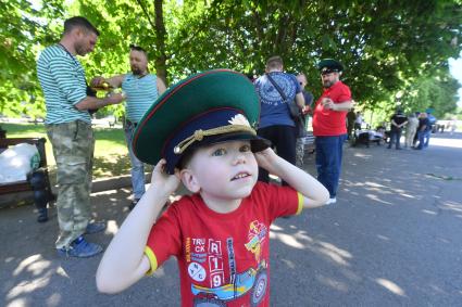 Празднование Дня пограничника в парке Горького