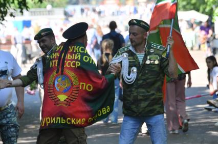 Празднование Дня пограничника в парке Горького