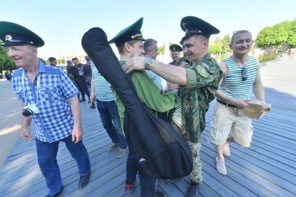 Празднование Дня пограничника в парке Горького