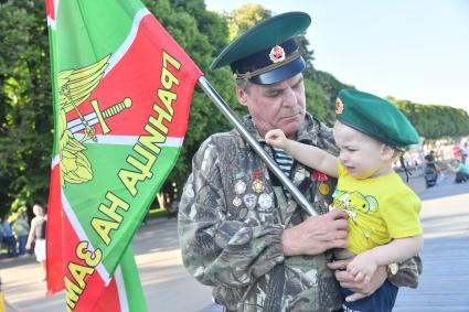 Празднование Дня пограничника в парке Горького