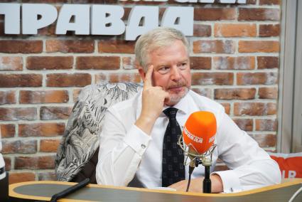 Валдис Пельш на радиостанции `Комсомольская правда`