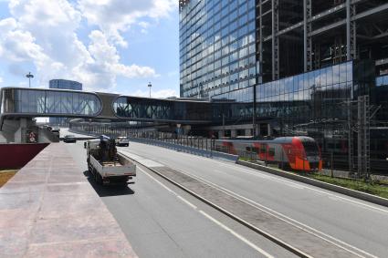 Строительство Московского городского вокзала \"Кутузовская\" МЦД-4