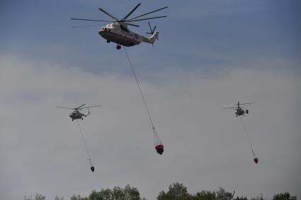 Учения МЧС России на территории Ногинского спасательного центра