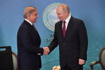 Шехбаз Шариф и Владимир Путин