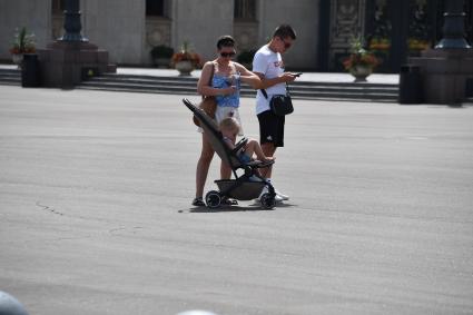 Жаркая погода в Москве