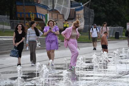 Жаркая погода в Москве