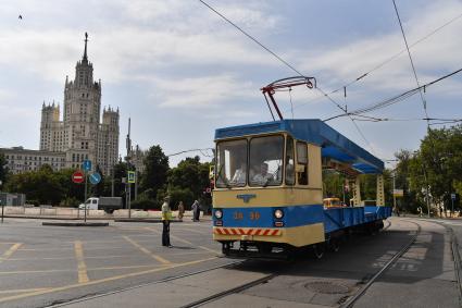 Парад ретро трамваев в Москве