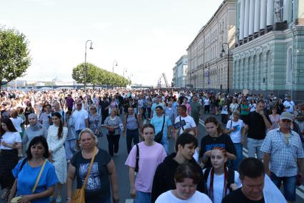 Празднование Дня ВМФ в Санкт-Петербурге