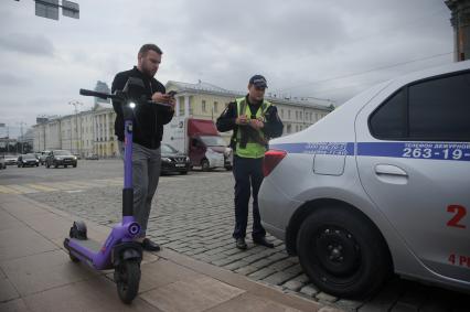 Рейд по самокатчикам-нарушителям в Екатеринбурге