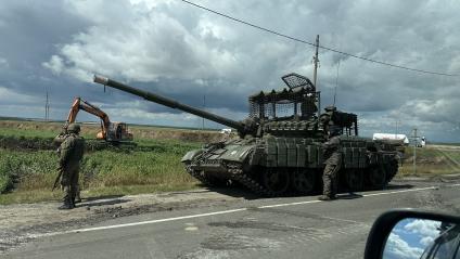 Последствия обстрела ВСУ города Суджа в Курской области