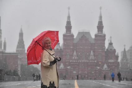 Первый снег в Москве